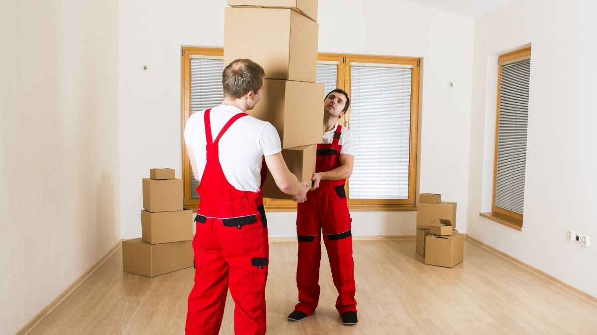 Top Jersey City movers packing and loading boxes
