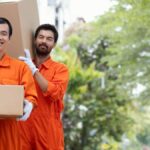 Moving companies in Newark NJ packing furniture Top Jersey City moving company handling local relocation Professional movers loading boxes in Newark NJ